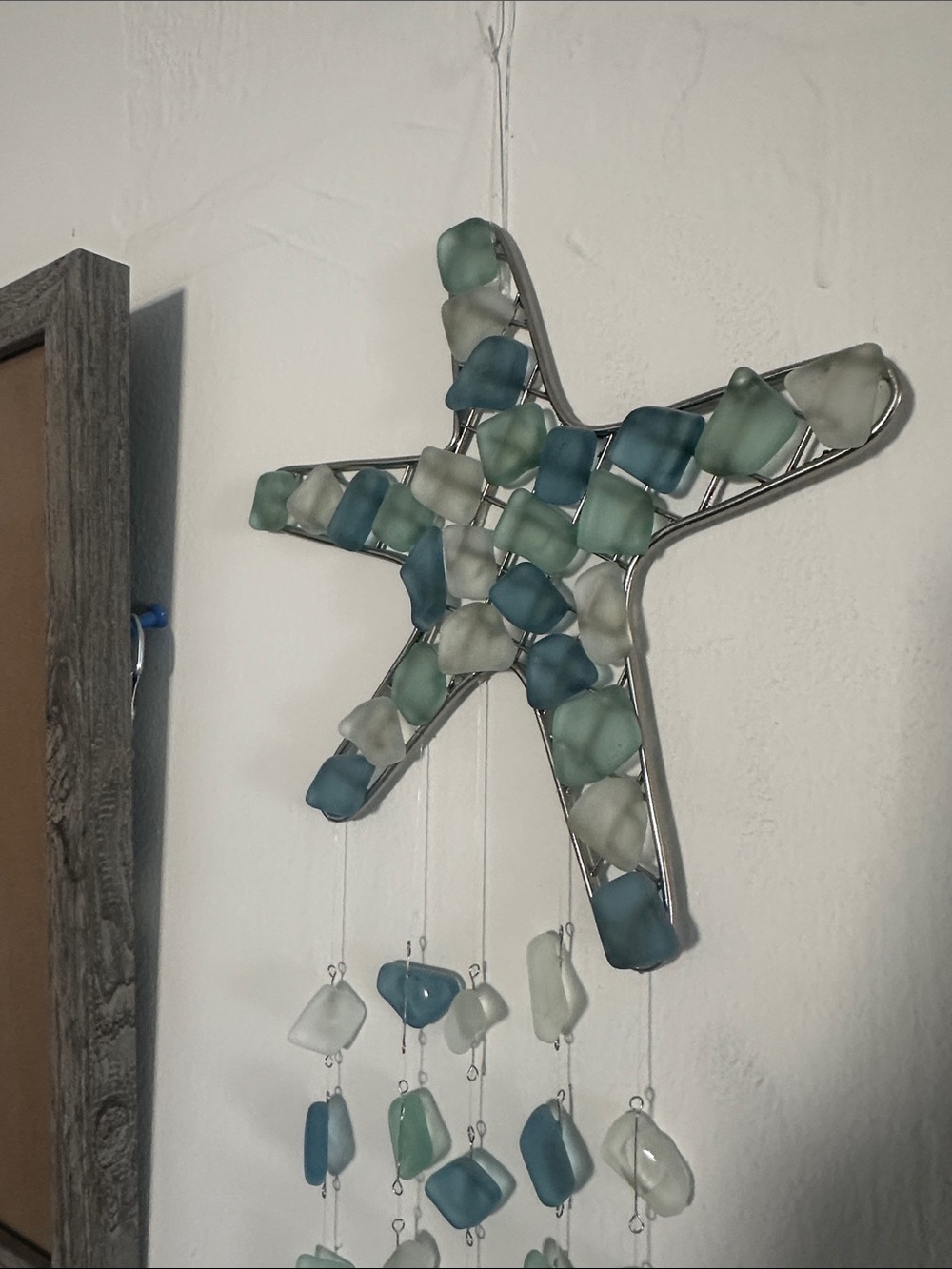 Sea Glass Starfish Wall Hanging - Picture 5 of 6
